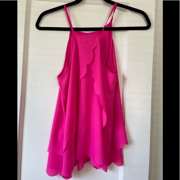 2/$20: Scalloped Pink Tank Top, Size XS - Picture 5 of 5